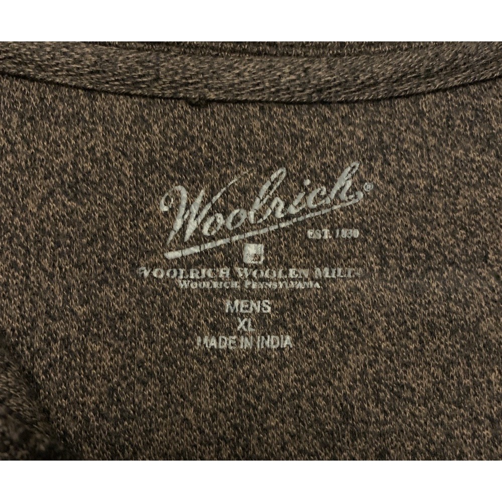 Woolrich Quarter Zip Pullover Sweater Men's XL Brown *materials tag is missing - Picture 8 of 16